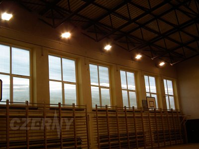 Oświetlenie sali gimnastycznej w  Baranowicach